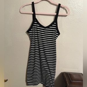 Black and & white stripped super soft fabric.